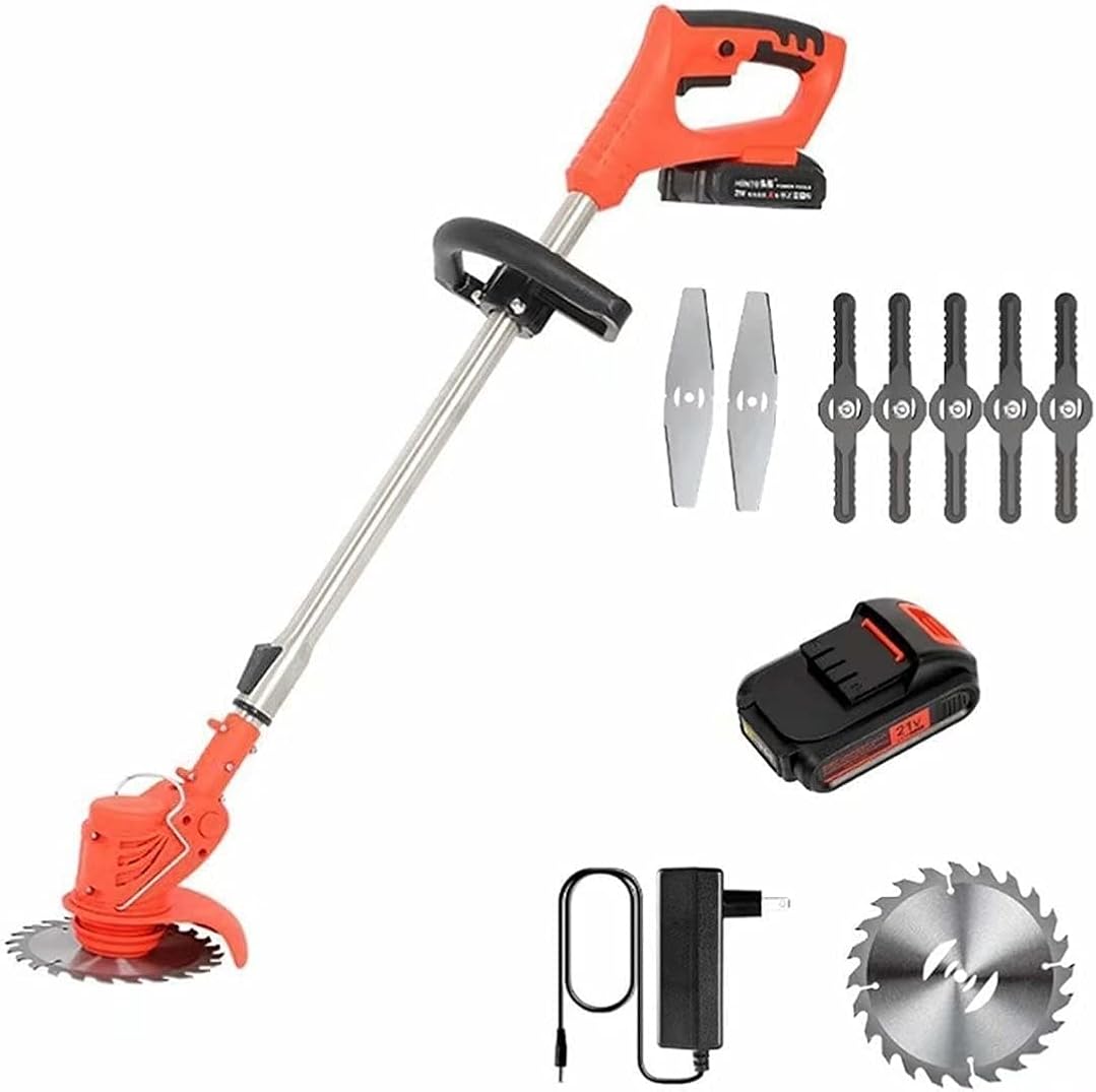 24V Battery Powered Cordless Lawn Mower - Electric Gardening Tool for Weeding