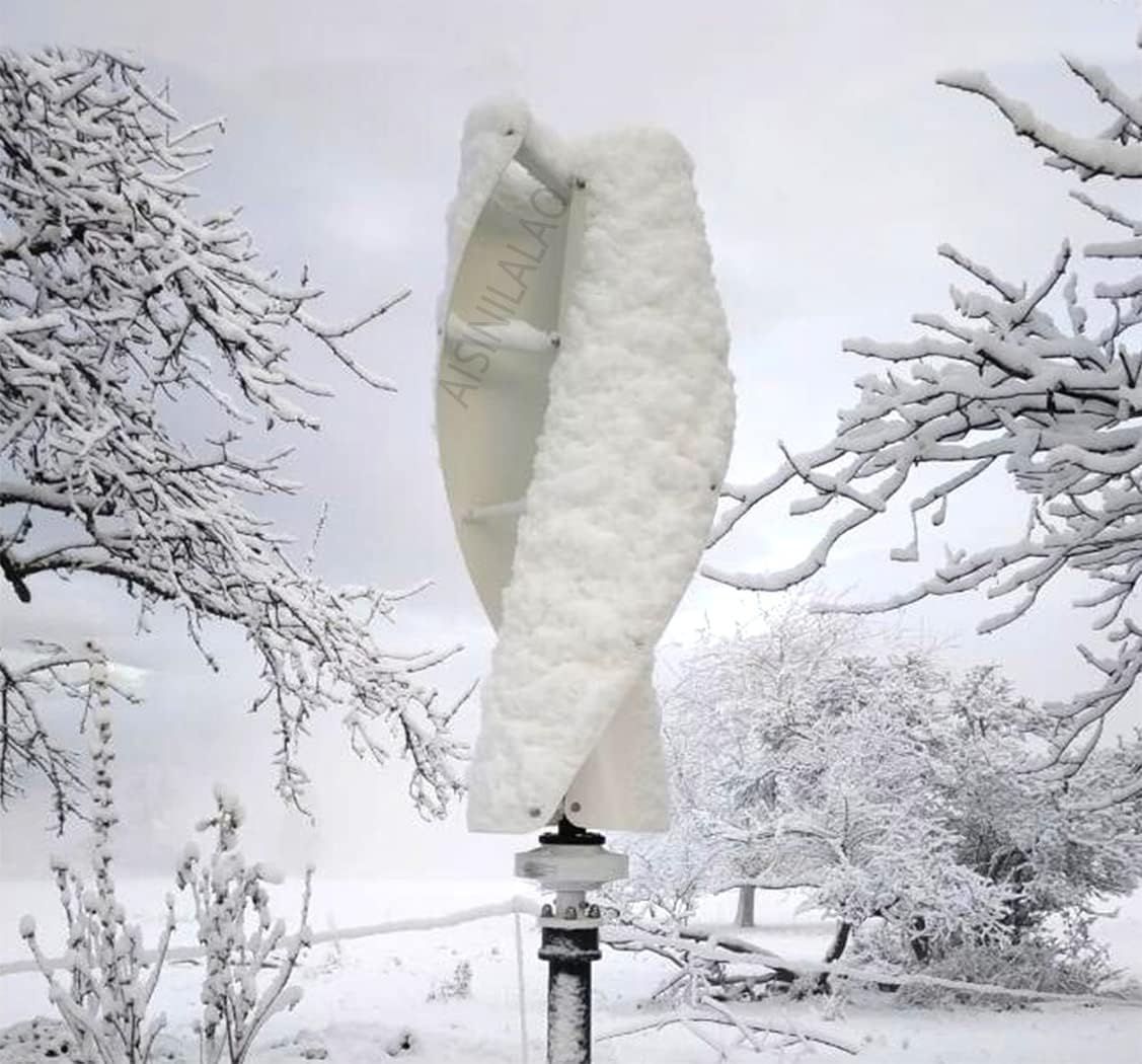 12000W Vertical Spiral Wind Turbine Wind Turbine, 12V 24V 48V Wind Turbine with MPPT Charge Controller Vertical Wind Turbine, White