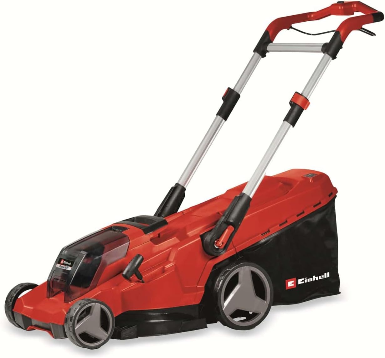 Einhell RASARRO 36/42 Battery Powered Lawn Mower Kit Power X-Change (36 V, 42 cm Cutting Width, Up to 550 m², Brushless, Mulching Function, 50L Collection Bag, with 2X 4.0Ah Batteries and Charger)