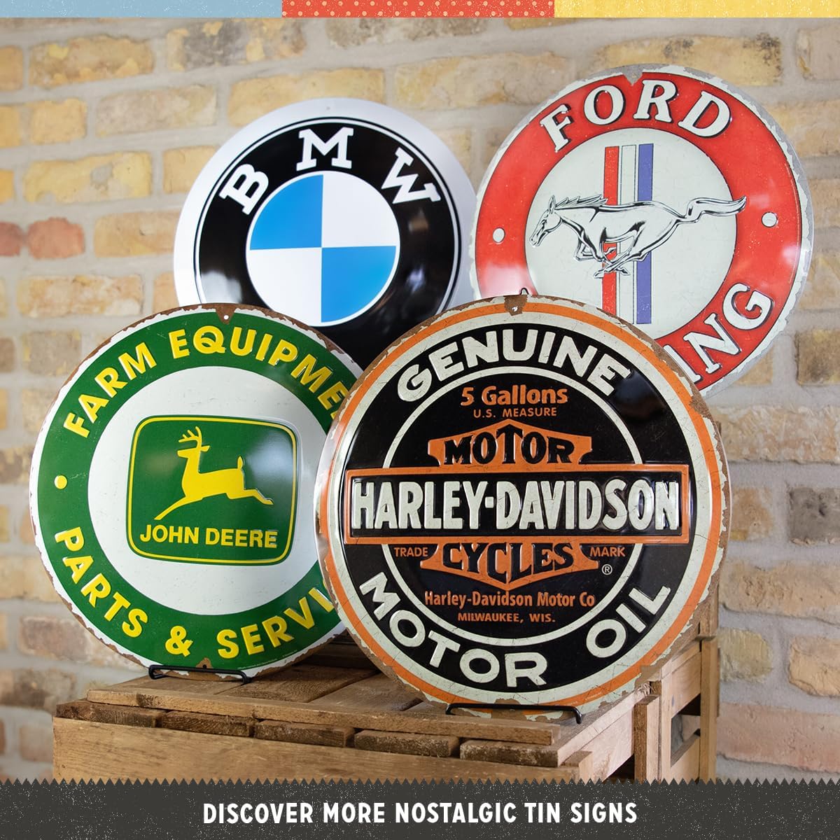 Nostalgic-Art Michelin - Service Station - Retro Sign - Official License Product (OLP) Gift Ideas for Motor Lovers - Metal Vintage Design