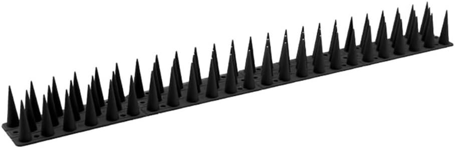 15/30PCS Anti-Bird Spikes, Garden Fence Wall Spikes Decoration, Scare Birds/Cats/Pigeon Repellent Deterrent Animals(Black,30PCS)