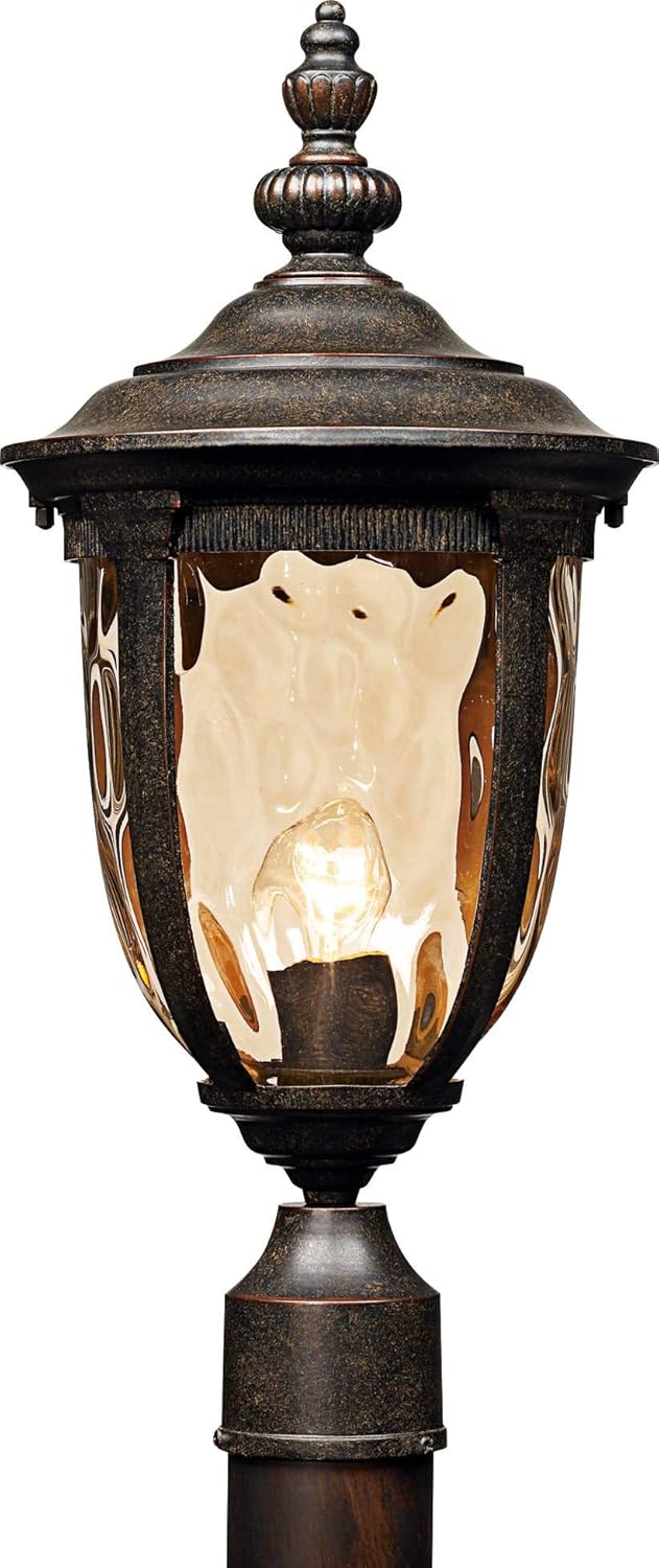 John Timberland Bellagio European Outdoor Post Light Pier Mount Fixture Veranda Bronze Brown 21