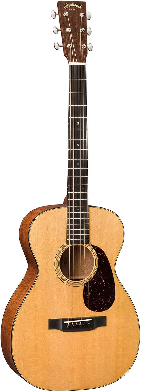 Martin Guitar Standard Series Acoustic Guitars, Hand-Built Martin Guitars with Authentic Wood 0-18 Natural