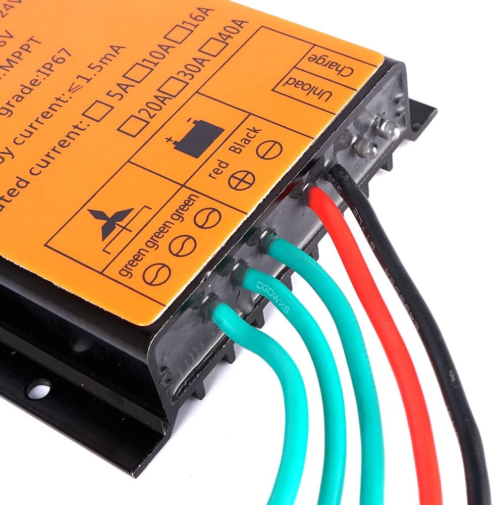 12V/24V 5000W Automatic Wind Power Charge Regulator,IP67 Waterproof Wind Turbine Generator Charge Controller Suitable for Wind-Solar Systems
