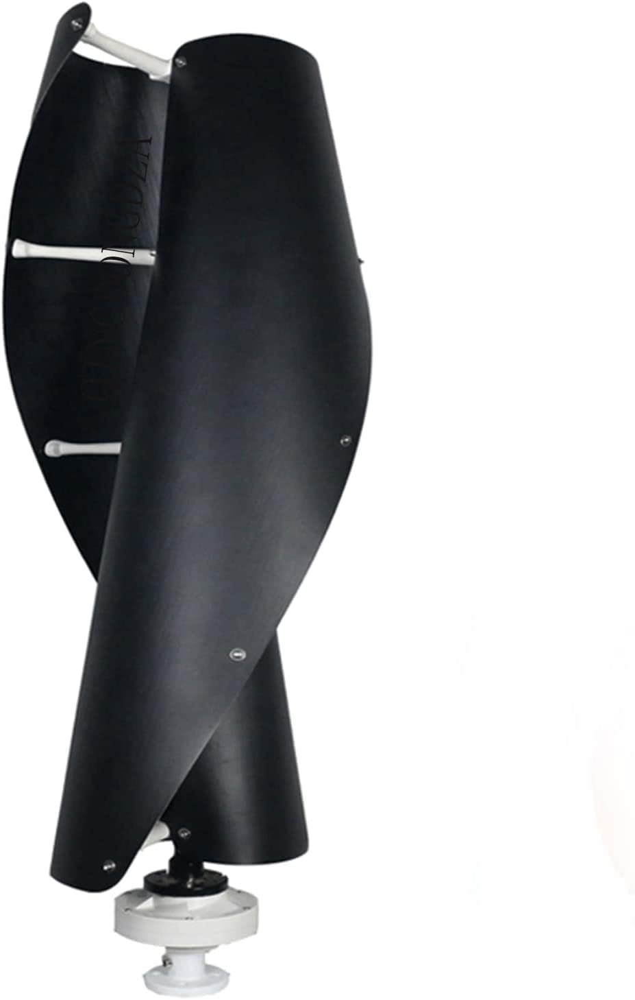 LiuSj JUnSt Spiral Wind Turbine, 8000W 12V 24V 48V Vertical Wind Turbine Household Small Wind Turbine with MPPT Controller 2 Blades for Home Yacht Farm(Black)