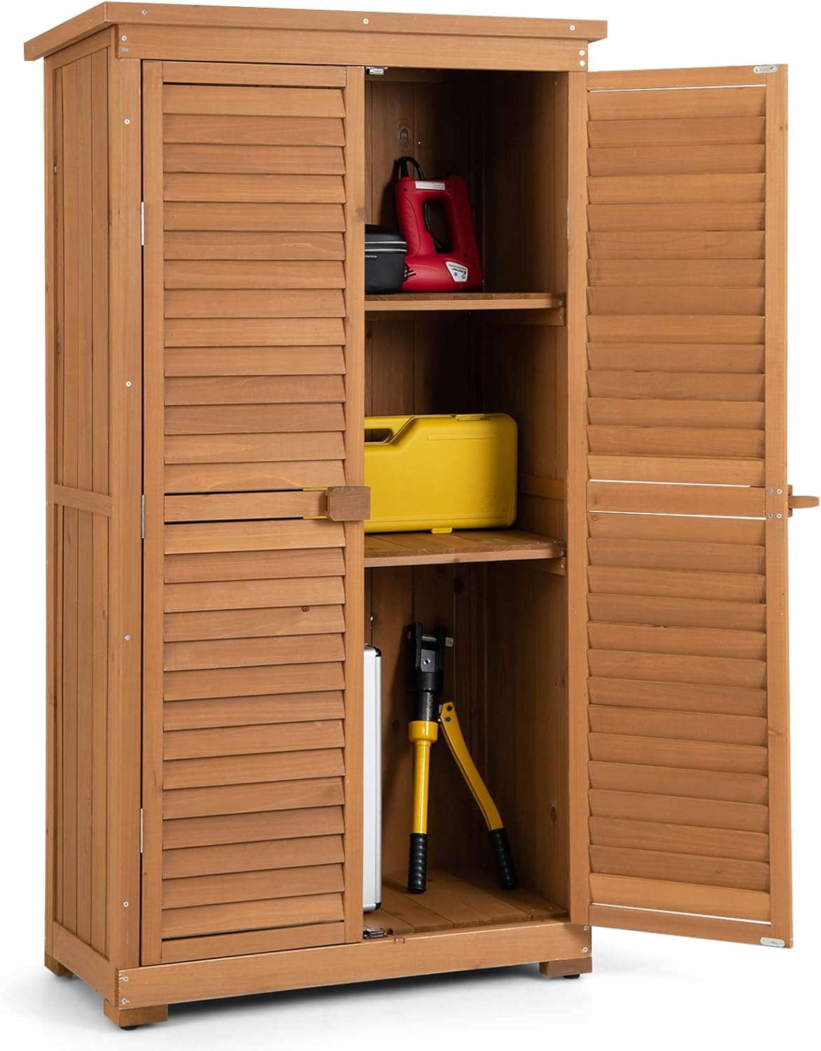 Goplus Outdoor Storage Cabinet, 63