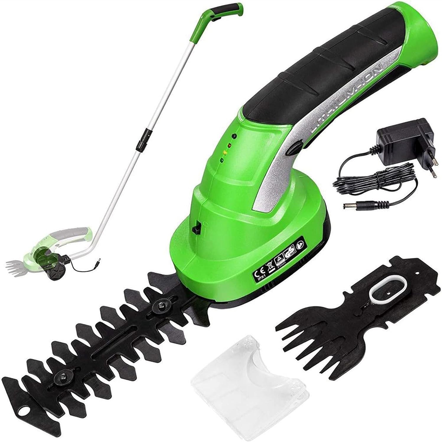 7.2V Electric Trimmer Pruning Shears Garden Lawn Hedge Rechargeable Cordless Fence Scissors Weeder Garss Weeding Mower Tools