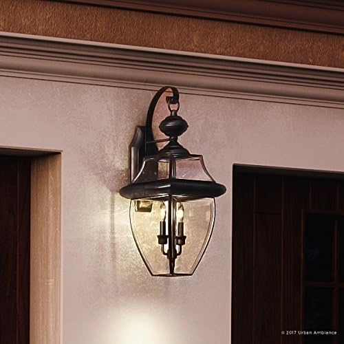 Urban Ambiance Luxury Colonial Outdoor Wall Light, Large Size: 20