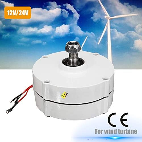 6000W 12V 24V 3 Phase Current PMSG Generator Alternator Motor Wind Turbine Generator Motor for DIY Wind Turbine Blade Controller,12v