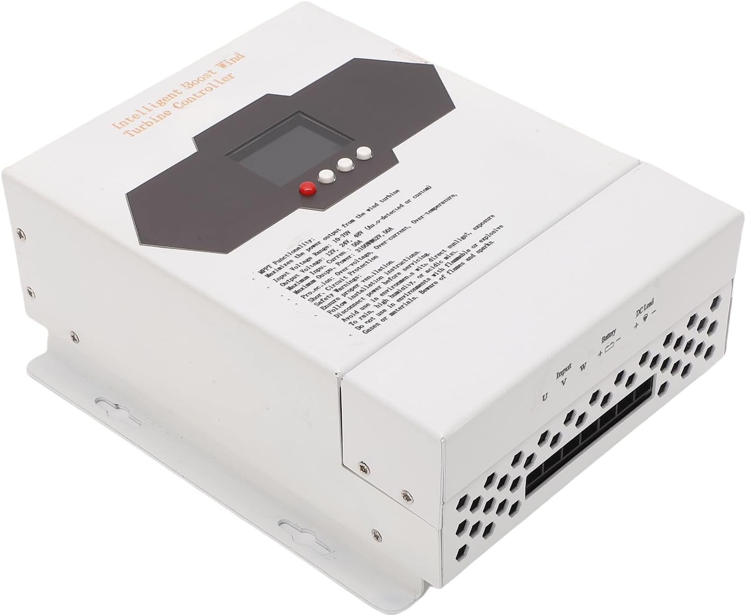 FTVOGUE 1000W Wind Charge Controller MPPT Boost Wind Power Generator Controller Auto Detection with LCD Display for Home Boat Street Lights