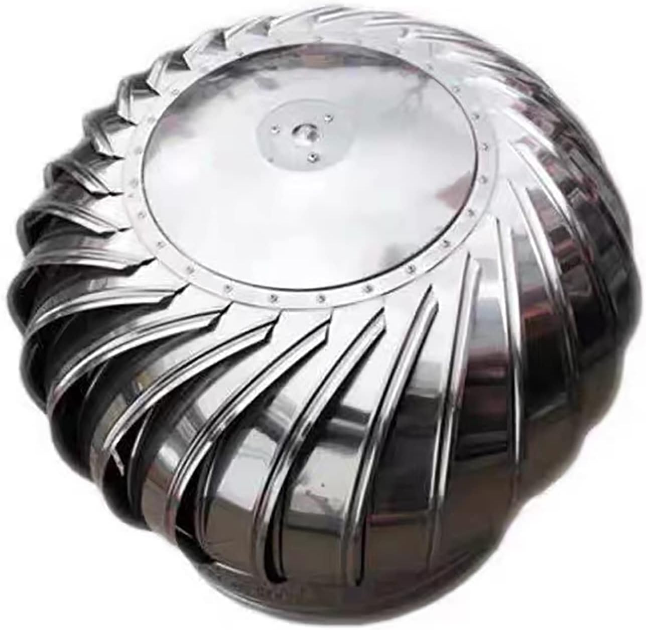 304 Stainless Steel Roof Vent Pipes Chimney Caps, Rotating Chimney Cowl, Ventilator, for Chimney Fireplace Storehouse(300 mm/11.8in)