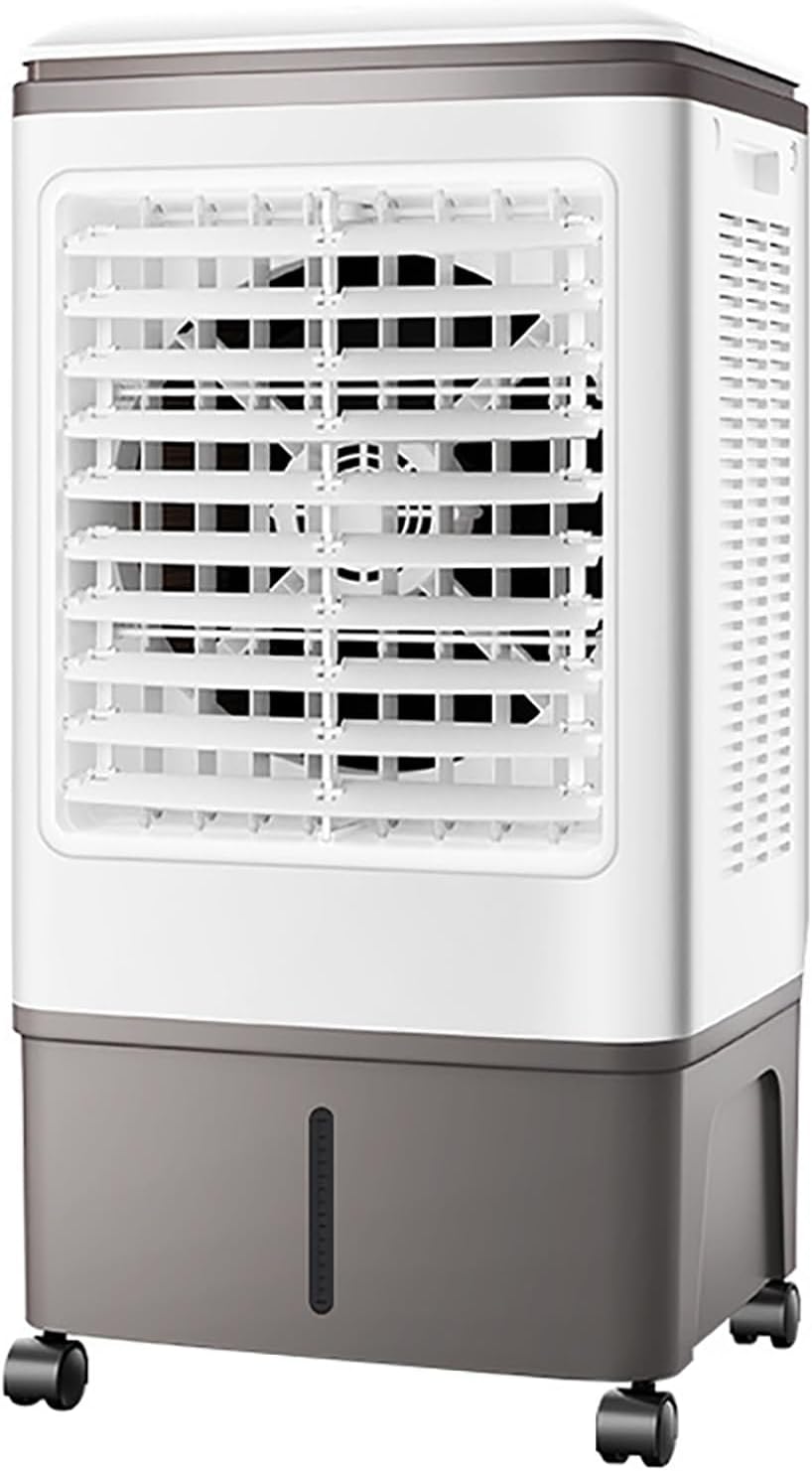 Swamp Cooler Air Conditioners, 110V Large Tank for 3D Cooling, Portable Evaporative Cooler with LED Touch Screen, 3 Fan Speeds, 12H Timer & Remote, air Cooler for Bedroom(18.5x14x32inch)