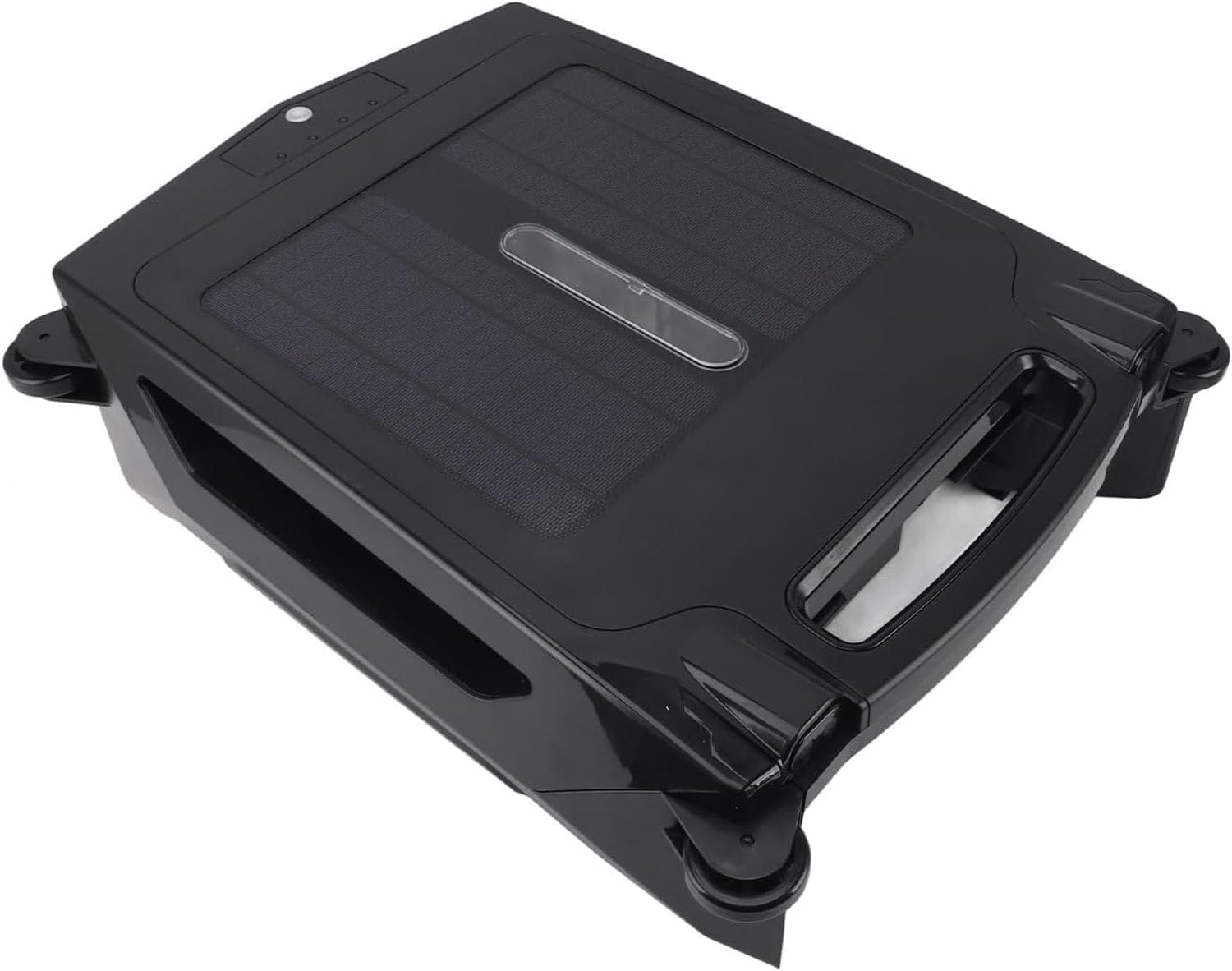 Solar Powered Robotic Pool Skimmer Cleaner, Cordless Robt Pool Cleaner, Auto Obstacle Avoidance, IPX7 for Pools Up to 1076 SQ/FT