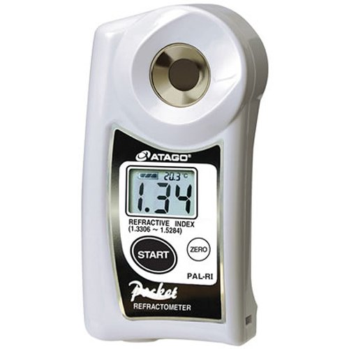 Atago 3850 PAL-RI Digital Hand-Held Pocket Refractive Index Refractometer, Refractive Index 1.3306 to 1.5284nD