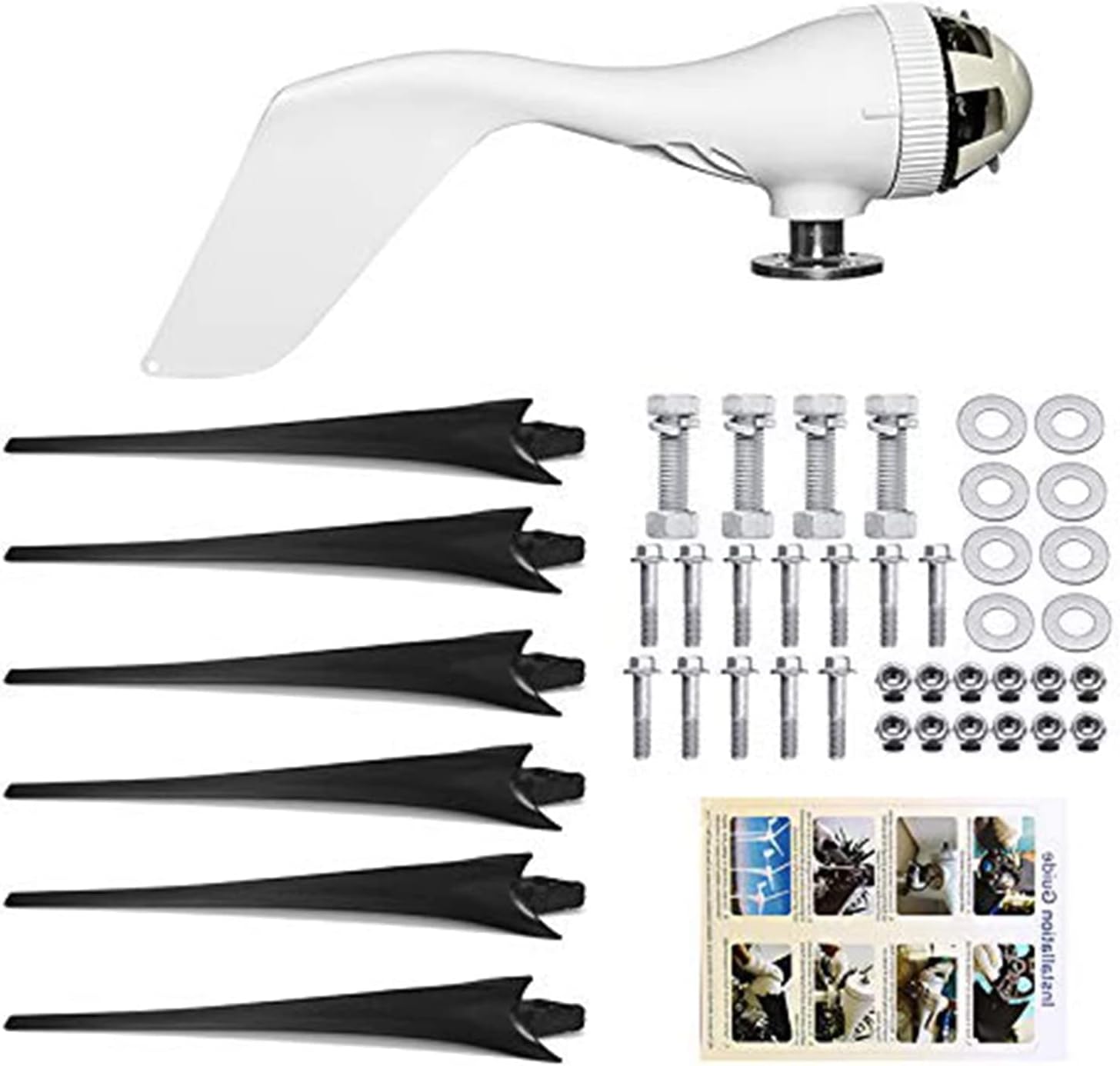 9000 W 12 V 24 V Wind Turbine with Nylon Fibre Wind Turbine Generator Home Powerful Windmill Energy Turbine