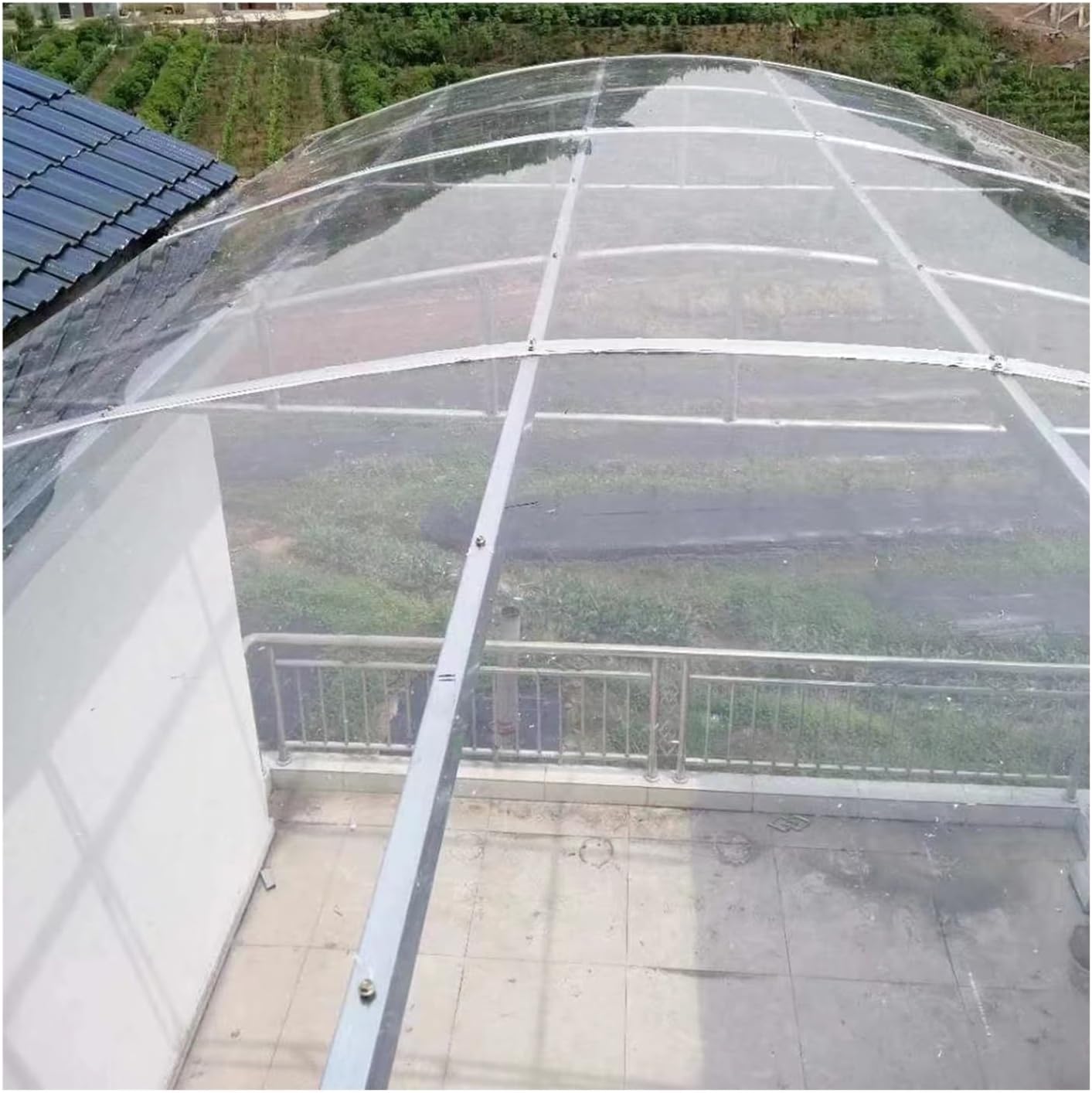 Polycarbonate Plastic Sheet, 1.5mm Pc Endurance Board, UV/Impact Retardant Protection Easy To Bend Sunlight Plate, Outdoor Garden Greenhouse Canopy Replacement Panels ( Color : Clear , Size : 0.5x6M/1