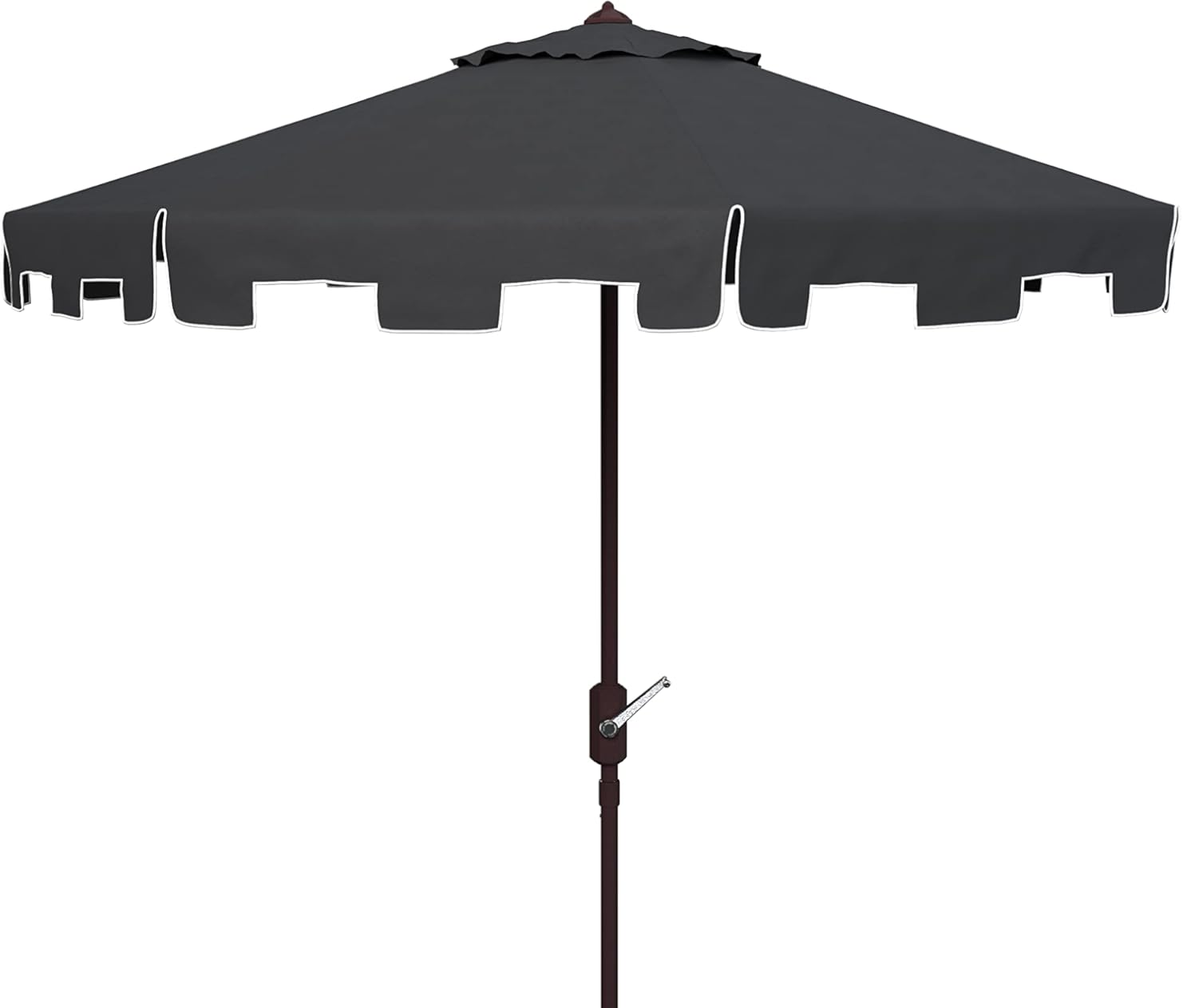SAFAVIEH Outdoor Zimmerman UV Protected 11-ft Round Market Umbrella