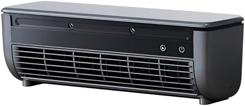 Saker SakerPlus Portable Wireless Wall Mounted Air Conditioner | 10s Cool 13°C & 10dB Ultra-Quiet | 3 Smart Speed Modes | 6000mAh Battery with Remote | for Kitchen Bedroom Garage RV Dorm（grey）