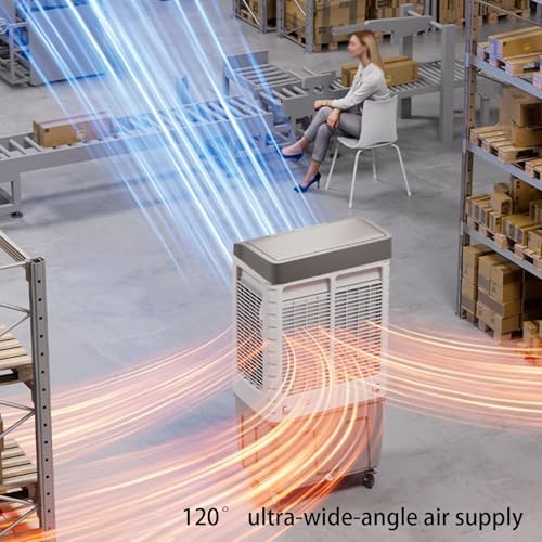 Portable Air Conditioners, 120°Oscillation Three Wind Speed Evaporative Cooler, Large Water Tank Air Cooler for Room Office(50 * 40 * 98cm)