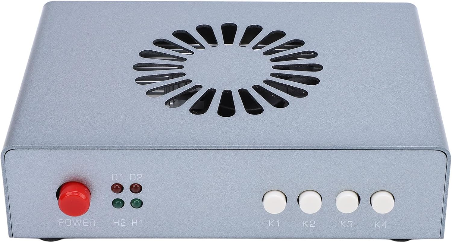 HD Multimedia Interface Synthesizer Fuser Combiner Advanced 2K 144Hz DMA Hardware Adaptive Display Overlay Plug Play for Financial Trading Rooms Data Centers Aluminum Alloy (US Plug)