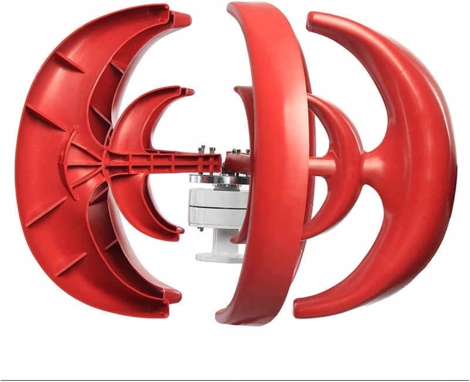 Wind Turbine Generator, 12V/24V 1000W 500W Wind Turbine Generator Lantern Vertical Axises Wind Generator For Residential Household Streetlight for Boats, Gazebos, Chalets, or Mobile Homes(Black,12V_50