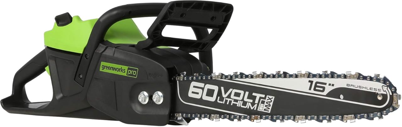 Greenworks Pro Bare Tool 60-Volt Max Lithium Ion 16-Inch GEN2 Brushless Cordless Electric Chainsaw; Battery and Charger Not Included