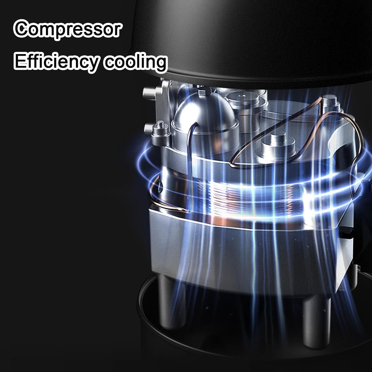 2200 BTU Portable Camping Air Conditioner Small Compressor Refrigeration Low Energy Air Cooler for Room Pets Outdoor Cooling(110v)