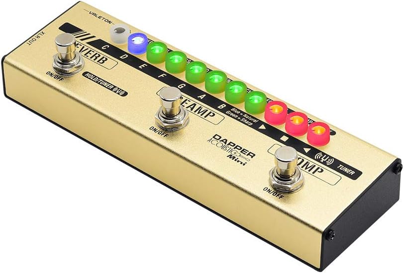 VALETON Dapper Acoustic Mini Electric-Acoustic Guitar DI Analog Preamp Multi-Effects Pedal