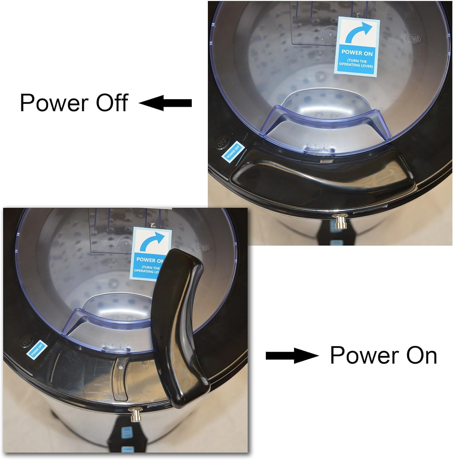 Panda 3200 RPM Portable Spin Dryer – 22lbs Capacity, Stainless Steel Drum & Outer Case, 110V – Stylish Silver Finish