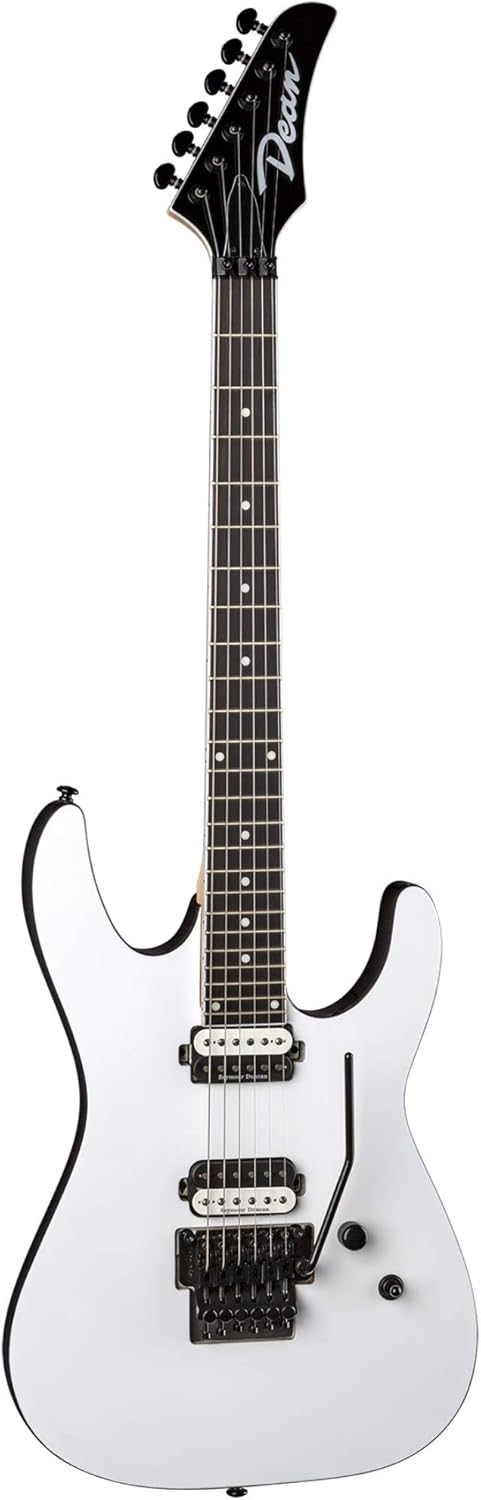 Dean MD 24 Select Floyd Rose Electric Guitar, Classic White