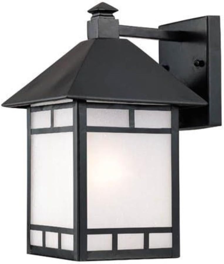 Acclaim 9022BK Artisan Collection 1-Light Wall Mount Outdoor Light Fixture, Matte Black