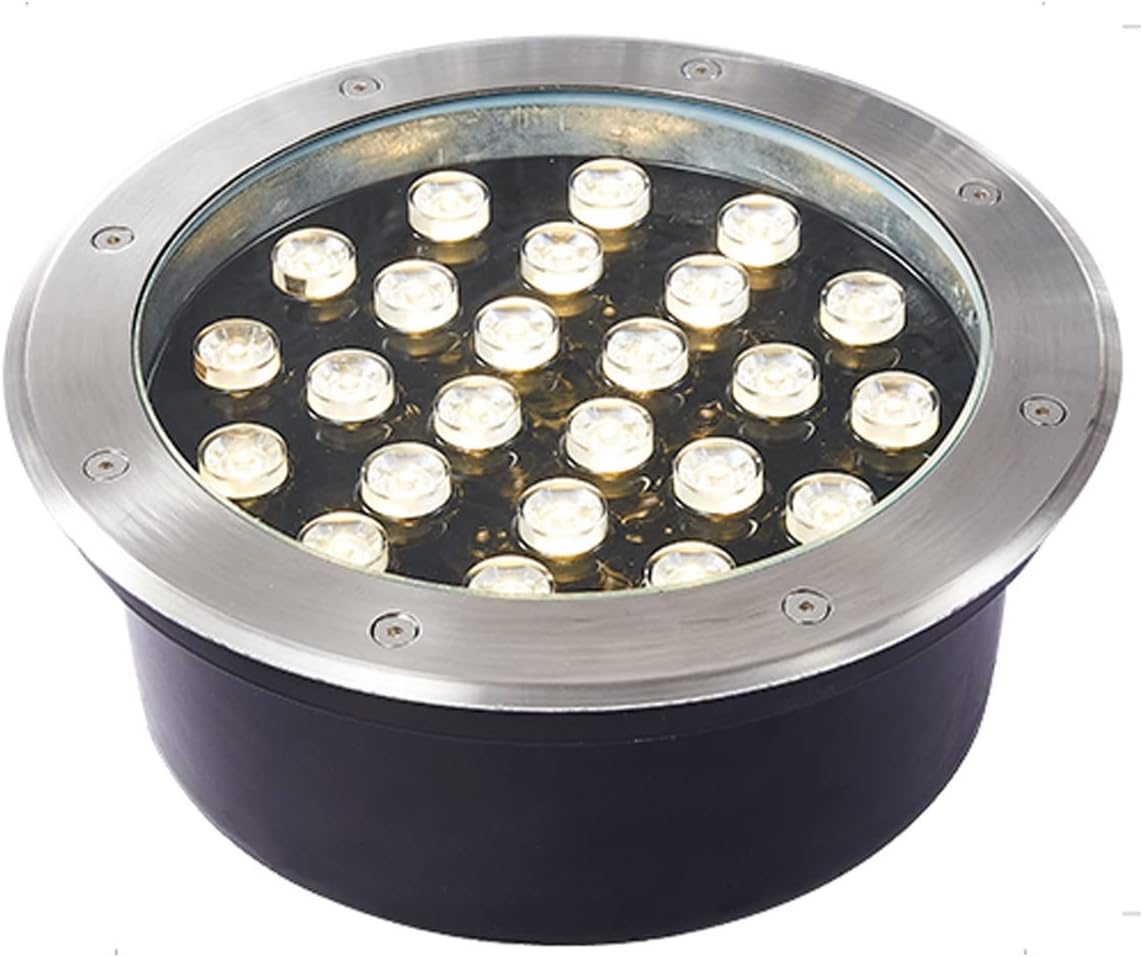 Recessed LED Underground Light Buried Light Anti-Rust Aluminum IP67 Waterproof Outdoor Floor Lamp for Walkway Patio Hotel (Color : Warm White, Size : 36W-AC-85-265V)