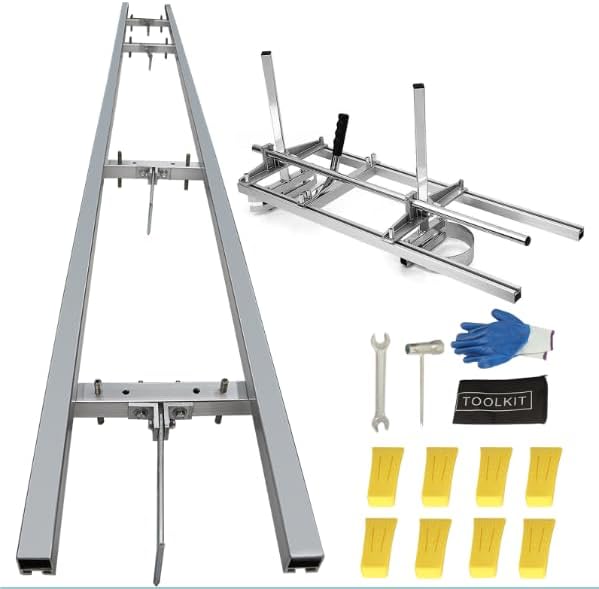 Portable Chainsaw Mill 36 Inchs and 12FT Rail Mill Guide System