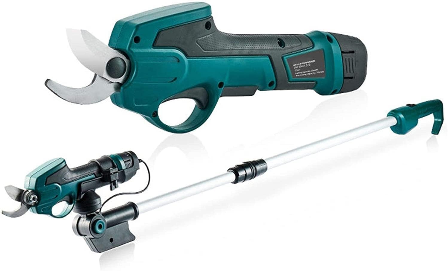 Electric secateurs, Telescopic Pruning Shears, Professional Cordless Pruner Branch, with Extension Pole Portable Garden Cutting Tool for High Branch Pruning