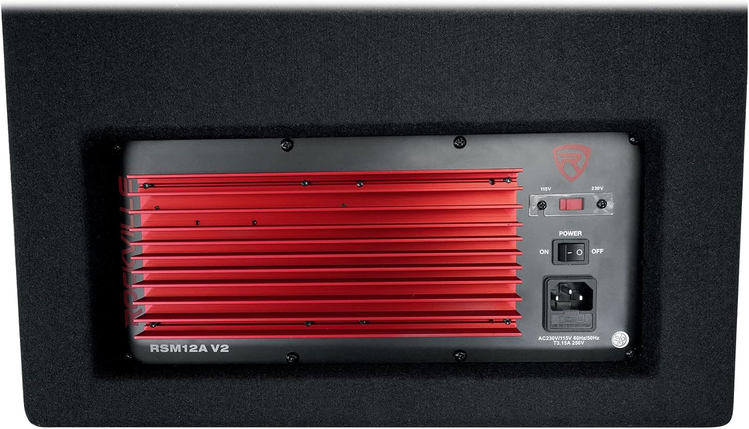 Rockville RSM12A V2 1000W 2-Way Powered Stage Monitor Speaker, 12