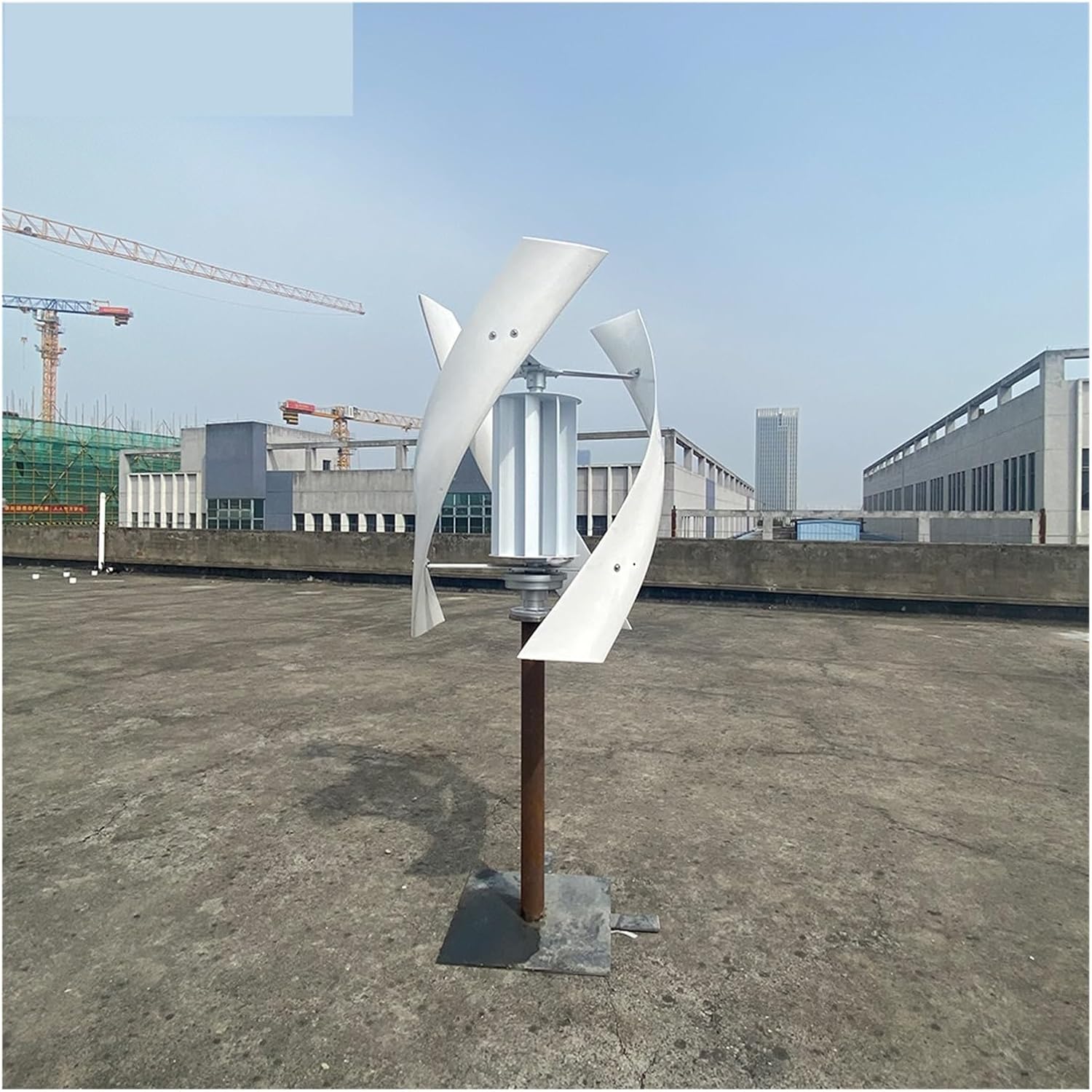 Wind Turbine Generator Kit, Vertical Axis Maglev Wind Turbine Generator 1000w 24v 48v 3 Blades Free Energy for Homeuse Windmills Low RPM for Hybrid Solar Wind System(24V)