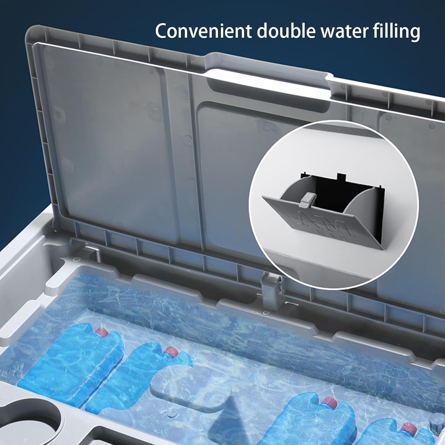 Evaporative Air Cooler, Swamp Cooler Air Conditioner with 6 Ice Packs, 3-Speed Portable Air Conditioner for Factory Room(73 * 44 * 146cm)