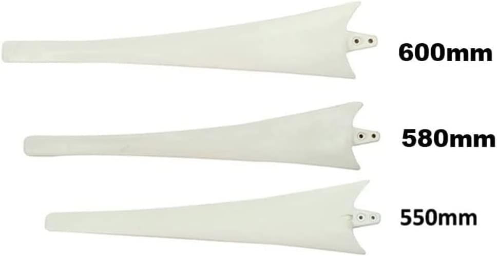 CAJUCA Wind Turbine Fibers Blades with Hub and Cap, 550Mm 580Mm 600Mm High Strength Blades for Horizontal Wind Generator