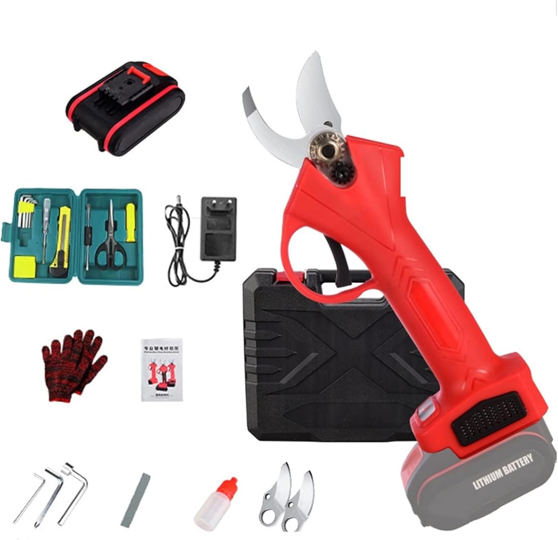 Electric Pruning Shears, Cordless Pruner Scissors Secateurs, Trim Pruner 30mm 1.2