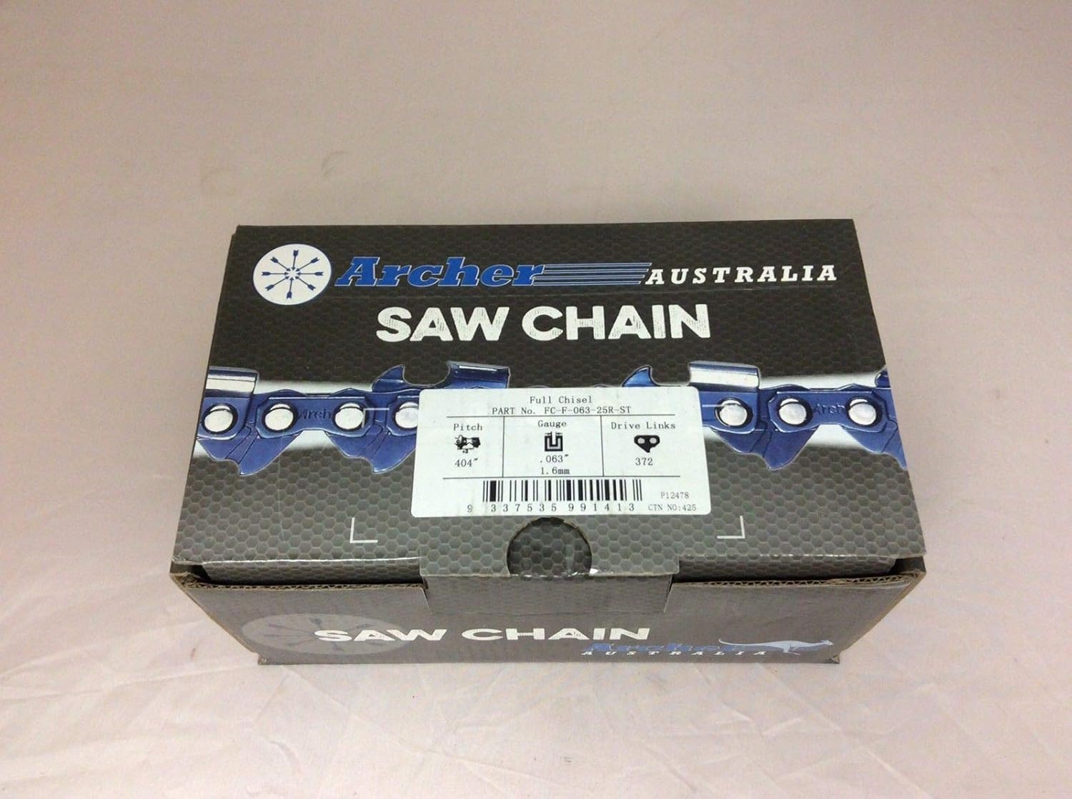 Archer Chainsaw Chain 25ft Roll .404 .063 CHISEL SKIP TOOTH