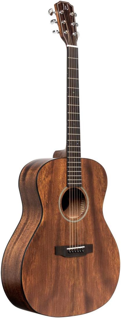 JN Guitars Dovern Series 6 String Acoustic Guitar, Right, Natural, Full (DOV-A)