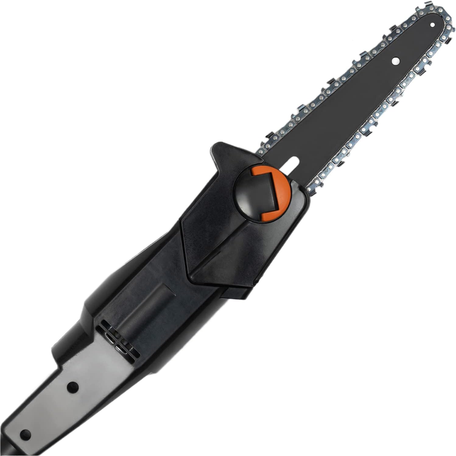 Mini Cordless Electric Chainsaw DC21V 1A/552W, 2-in-1 Cordless Pole Saw Brushless Portable Electric Pole Saw Small Handheld Chain Saw Long Reach Battery Powered with Battery (1.25m/4.1ft Length)