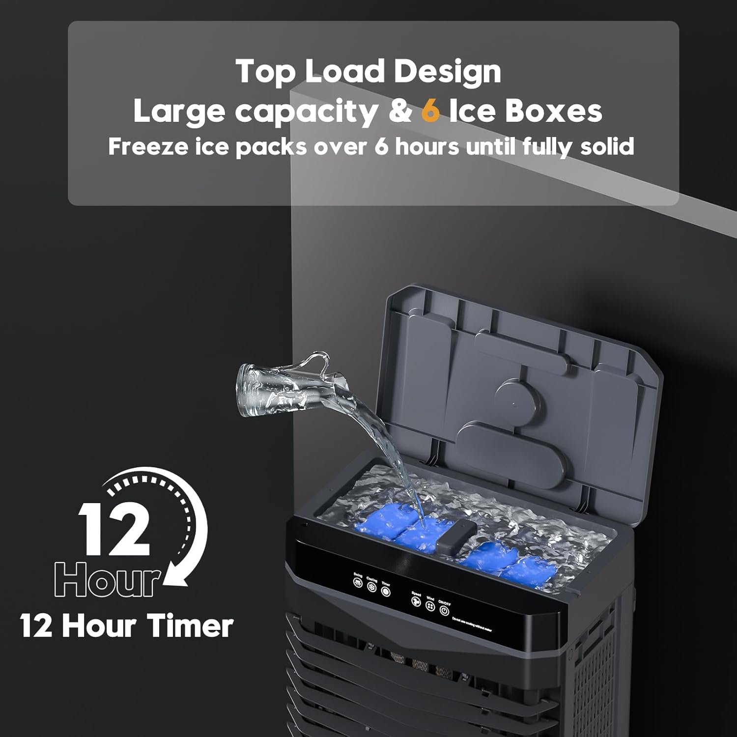 Auertech 2800CFM Swamp Cooler with Remote, 8.2 Gal Evaporative Air Cooler with 12H Timer, 120°Oscillation, 3 Speeds, Indoor Outdoor Portable Swamp Cooler Air Conditioner for Room, Garage