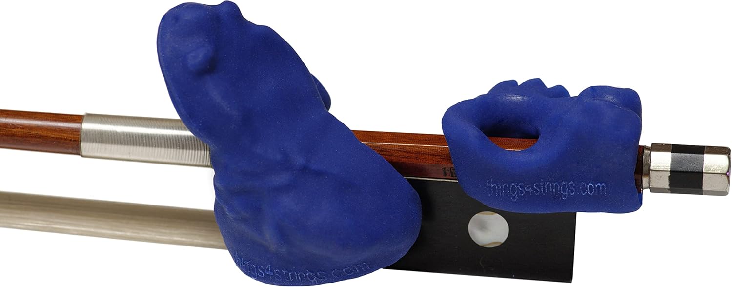 Original Bow Buddy Bright Blue Things 4 Strings Bow Hold Buddies Studio Kit of Violin/Viola Teaching Aid Accessories