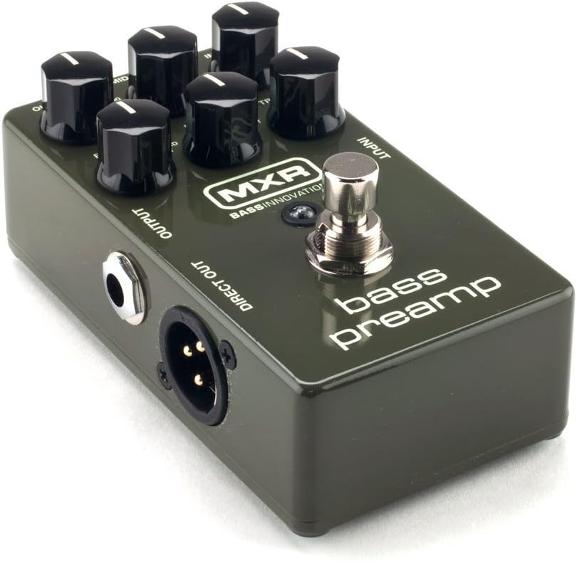 MXR M81 Bass Preamp Pedal Bundle with 9V Power Supply, 2 Patch Cables and 6 Dunlop Picks