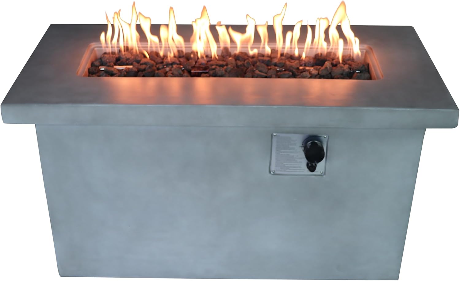 24'' H Concrete Propane,Natural Gas Outdoor Fire Pit Table