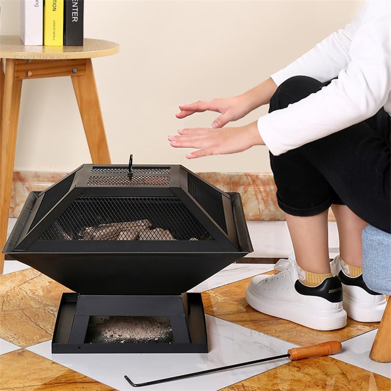 Outdoor Fireplaces Outdoor Fire Pits Indoor Heating Brazier Courtyard Charcoal Stove Multifunction Winter BBQ Grill Fire Pits