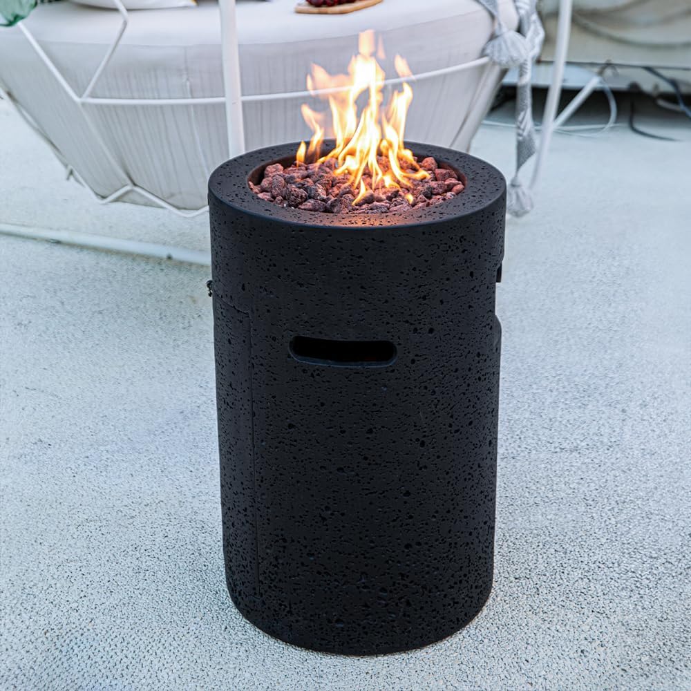 Lava Tube Concrete Fire Pit 18