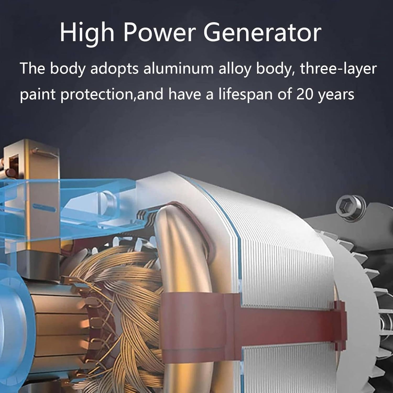 Vertical Axiss Wind Turbine Generator,Magnetic Levitation Windmill Energy Generator,3 Blades Wind Turbine,High Power Output,for Home Ship,4000W-48V