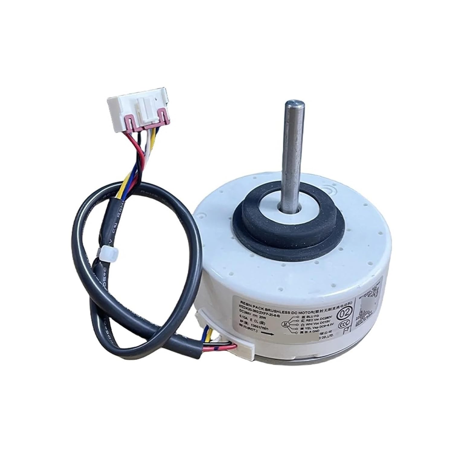 Compatible for WZDK20-38G (ZKFP-20-8-6) 20W，Air Conditioner Indoor Motor Household Brushless DC Fan Motor